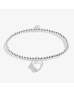 Joma Jewellery A Little 'Kind Heart' Bracelet In Silver Plating